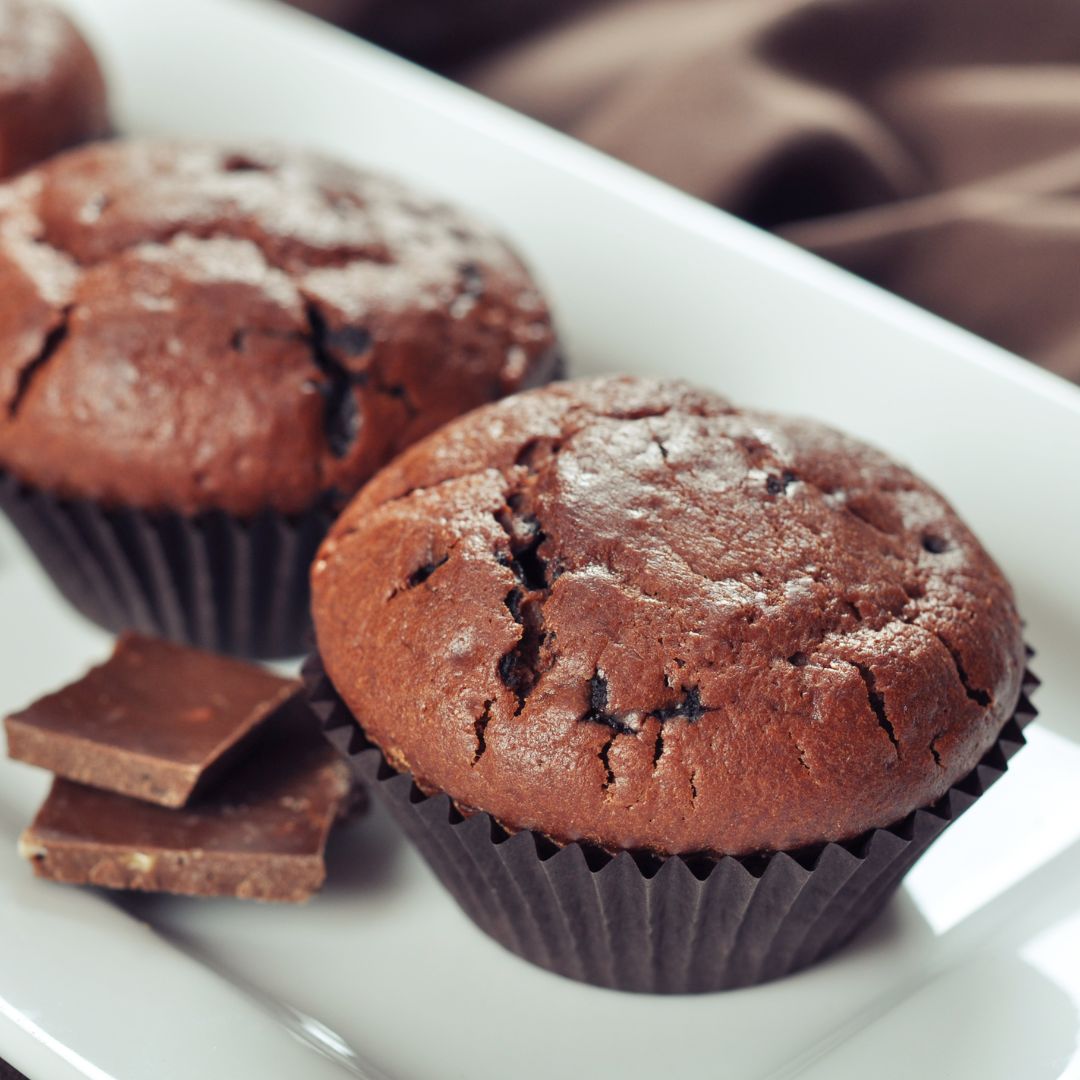 Muffins sans gluten au chocolat et à la banane